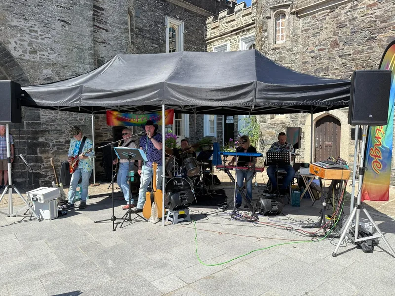 Nightshift playing live on stage